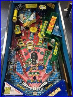 1992 Super Mario Bros Pinball Machine Prof Techs Plays Great Nintendo