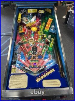 1992 Super Mario Bros Pinball Machine Prof Techs Plays Great Nintendo