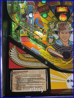 1993 Indiana Jones The Pinball Adventure Stunning Original Fully Refurbished