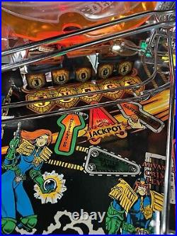 1993 Judge Dredd Pinball Machine Leds Professional Techs Topper Comics