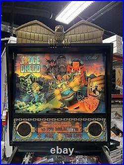 1993 Judge Dredd Pinball Machine Leds Professional Techs Topper Comics