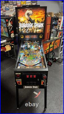 1993 Jurassic Park Pinball Machine Dinosaur Eats The Ball Leds The Original
