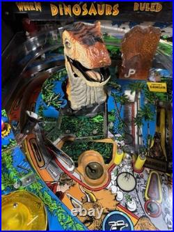 1993 Jurassic Park Pinball Machine Dinosaur Eats The Ball Leds The Original
