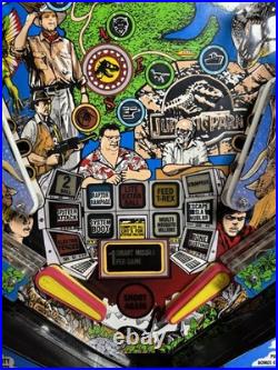 1993 Jurassic Park Pinball Machine Dinosaur Eats The Ball Leds The Original