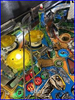 1993 Jurassic Park Pinball Machine Dinosaur Eats The Ball Leds The Original 1993 Jurassic Park Pinball Machine Dinosaur Eats The Ball Leds The Original