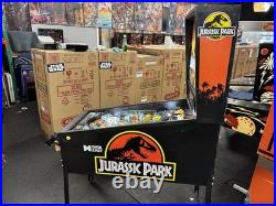 1993 Jurassic Park Pinball Machine Dinosaur Eats The Ball Leds The Original