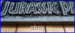1993 Jurassic Park Pinball Machine Original Used Header Only Display Topper