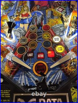 1993 Last Action Hero Pinball Machine Color DMD Leds Incredible Condition