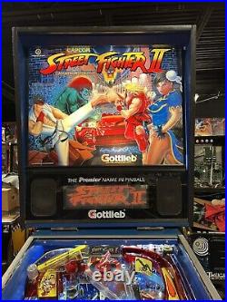 1993 Street Fighter 2 II Pinball Machine Leds Professional Techs Martial Arts