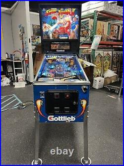 1993 Street Fighter II Pinball Machine Leds Professional Techs Plays Great