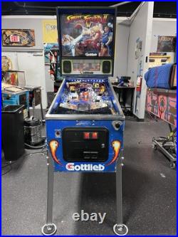 1993 Street Fighter II Pinball Machine Leds Professional Techs Plays Great 1993 Street Fighter II Pinball Machine Leds Professional Techs Plays Great