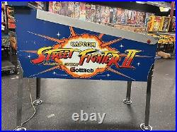 1993 Street Fighter II Pinball Machine Leds Professional Techs Plays Great