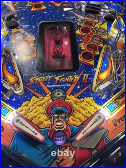 1993 Street Fighter II Pinball Machine Leds Professional Techs Plays Great 1993 Street Fighter II Pinball Machine Leds Professional Techs Plays Great