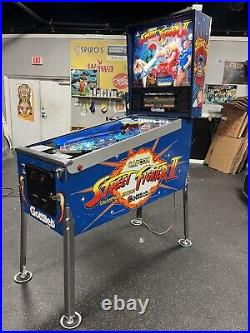 1993 Street Fighter II Pinball Machine Leds Professional Techs Plays Great