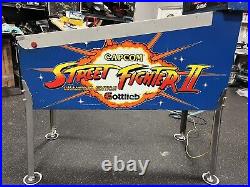 1993 Street Fighter II Pinball Machine Leds Professional Techs Plays Great