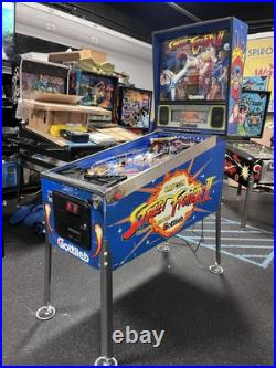 1993 Street Fighter II Pinball Machine Leds Professional Techs Plays Great 1993 Street Fighter II Pinball Machine Leds Professional Techs Plays Great