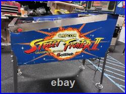 1993 Street Fighter II Pinball Machine Leds Professional Techs Plays Great 1993 Street Fighter II Pinball Machine Leds Professional Techs Plays Great