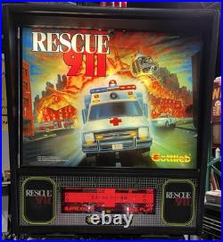 1994 Rescue 911 Pinball Machine Leds Fully Refurbished Police Emt Firemen