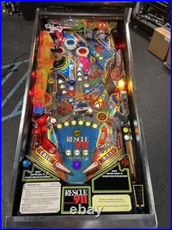 1994 Rescue 911 Pinball Machine Leds Fully Refurbished Police Emt Firemen