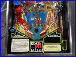 1994 Rescue 911 Pinball Machine Leds Fully Refurbished Police Emt Firemen