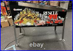1994 Rescue 911 Pinball Machine Leds Fully Refurbished Police Emt Firemen