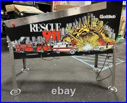 1994 Rescue 911 Pinball Machine Leds Fully Refurbished Police Emt Firemen