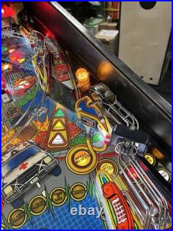 1994 Rescue 911 Pinball Machine Leds Fully Refurbished Police Emt Firemen