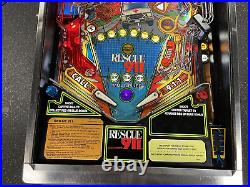 1994 Rescue 911 Pinball Machine Leds Police Fire Fighters Helicopters Emt
