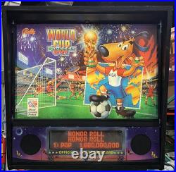 1994 World Cup Soccer Pinball Machine Professional Techs Plays Great Leds