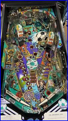 1994 World Cup Soccer Pinball Machine Professional Techs Plays Great Leds