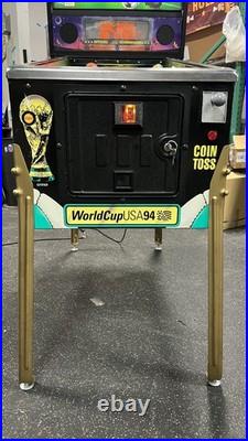 1994 World Cup Soccer Pinball Machine Professional Techs Plays Great Leds