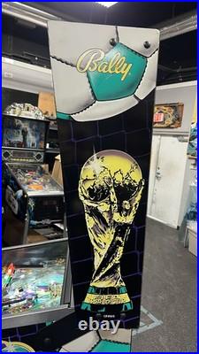 1994 World Cup Soccer Pinball Machine Professional Techs Plays Great Leds