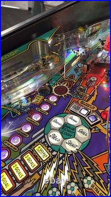 1994 World Cup Soccer Pinball Machine Professional Techs Plays Great Leds