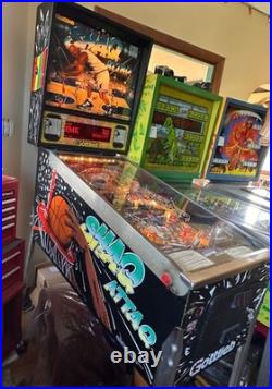 1995 Gottlieb SHAQ ATTAQ Pinball Machine Shopped Orlando Magic Shaquille O'Neal
