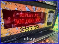 1995 Gottlieb SHAQ ATTAQ Pinball Machine Shopped Orlando Magic Shaquille O'Neal