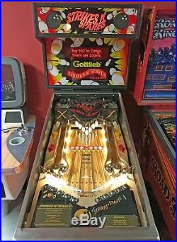1995 Gottlieb Strikes'N Spares Bowling Pinball Machine Collector Quality