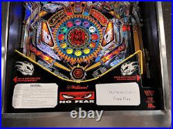 1995 No Fear Dangerous Sports Pinball Machine Plays Great Leds