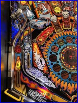 1995 No Fear Dangerous Sports Pinball Machine Plays Great Leds