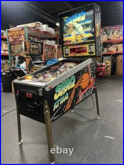 1995 Shaq Attaq Pinball Machine Leds Fully Refurbished Shaquille O'neal