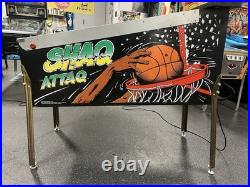 1995 Shaq Attaq Pinball Machine Leds Fully Refurbished Shaquille O'neal
