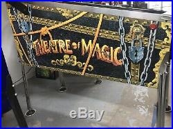 1995 Theatre Of Magic Pinball Machine Leds Nice Tiger Saw Mod Leds