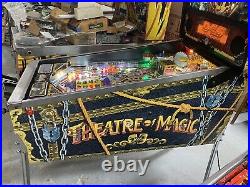 1995 Theatre Of Magic Pinball Machine Leds Nice Works Great Looks Fantastic
