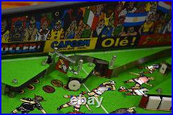 1996 Capcon Flipper Football Pinball Machine Soccer FUN L@@K