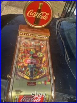 1996 Franklin Mint Coca Cola Super Rare Pinball Machine Working Condition
