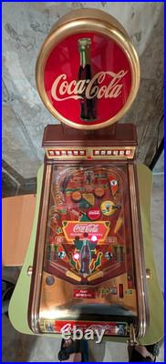 1996 Franklin Mint Coca Cola Super Rare Pinball Machine Working Condition