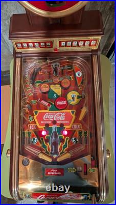 1996 Franklin Mint Coca Cola Super Rare Pinball Machine Working Condition