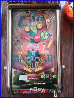 1996 Franklin mint coca cola pinball machine