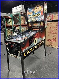 1996 Sega GOLDENEYE PINBALL MACHINE LEDS PROF TECHS JAMES BOND RARE GAME 007