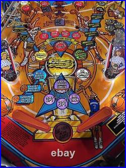 1997 Bally Nba Fastbreak Pinball Machine Plays Great Leds Fast Break