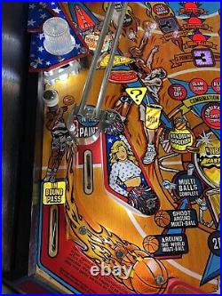 1997 Bally Nba Fastbreak Pinball Machine Plays Great Leds Fast Break